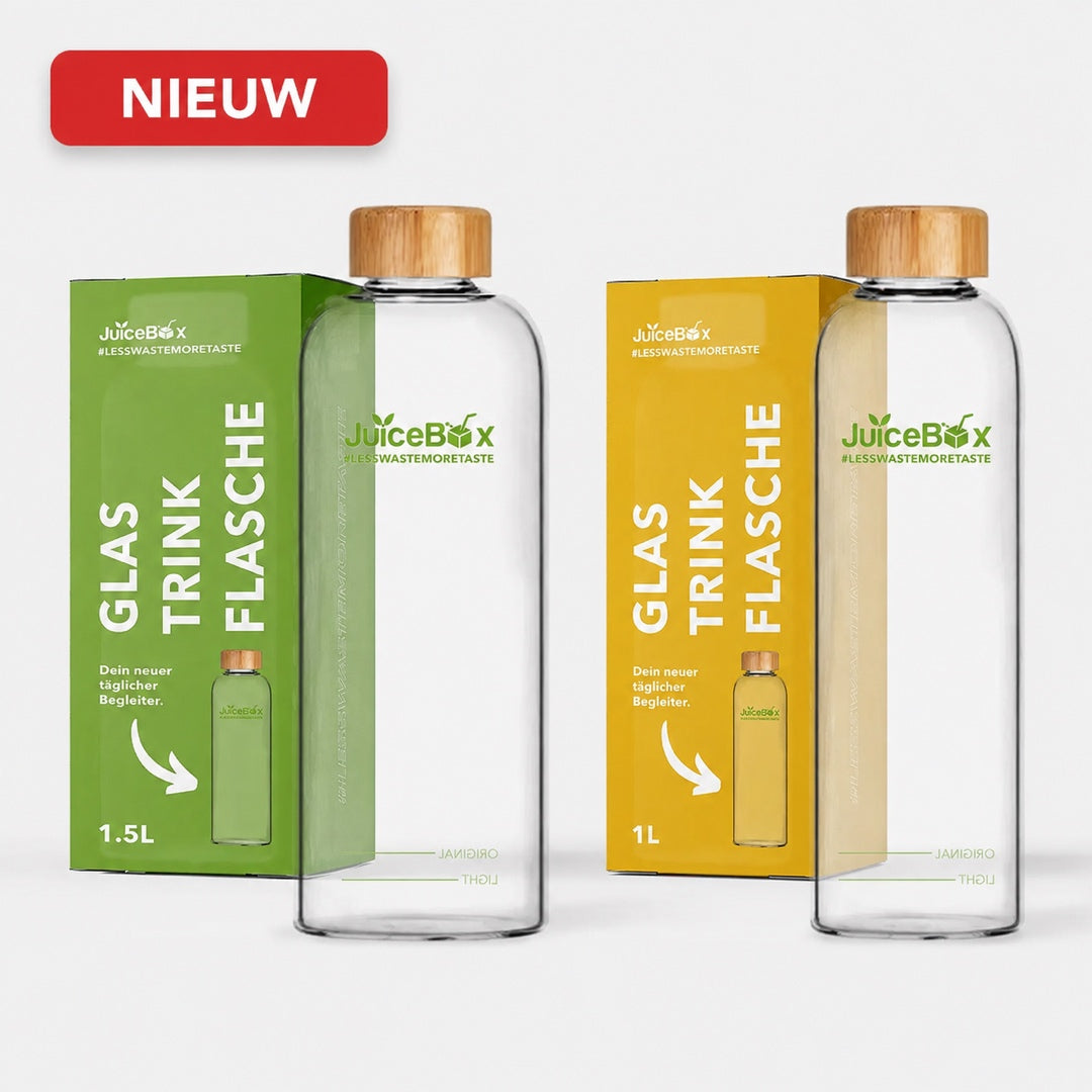 JuiceBox™ Glazen Drinkfles