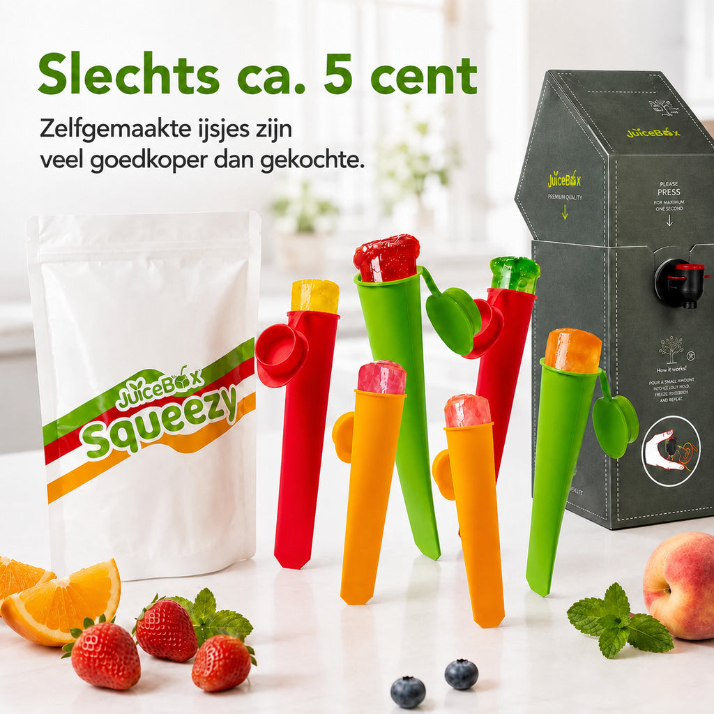 JuiceBox™ Squeezy IJsvormpjes Set 6 Stuks