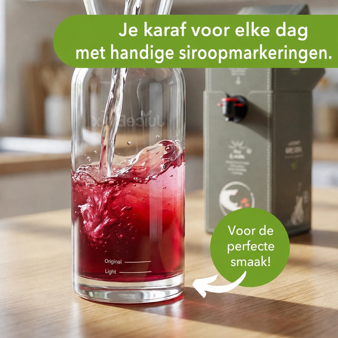 JuiceBox Glazen Karaffen Set - 2x 600ml