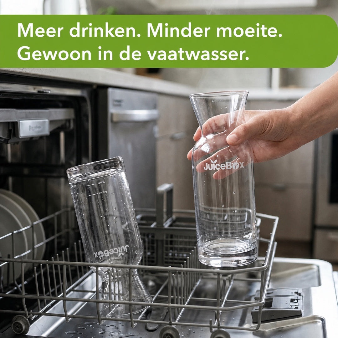 JuiceBox Glazen Karaffen Set - 2x 600ml
