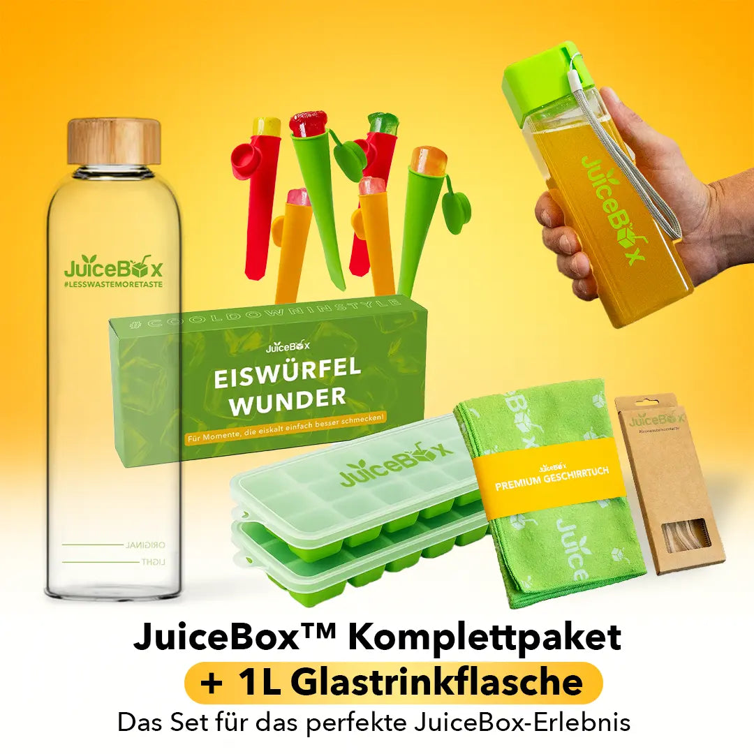 JuiceBox™ Compleetpakket + 1L Glazen Drinkfles