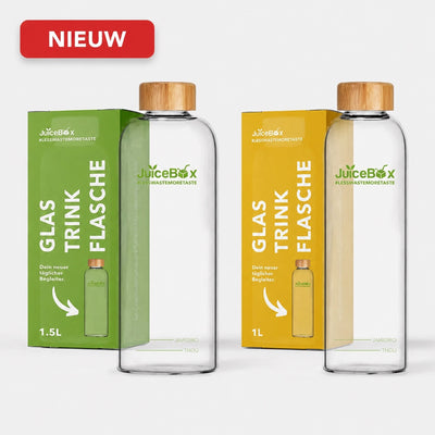 JuiceBox™ Glazen Drinkfles