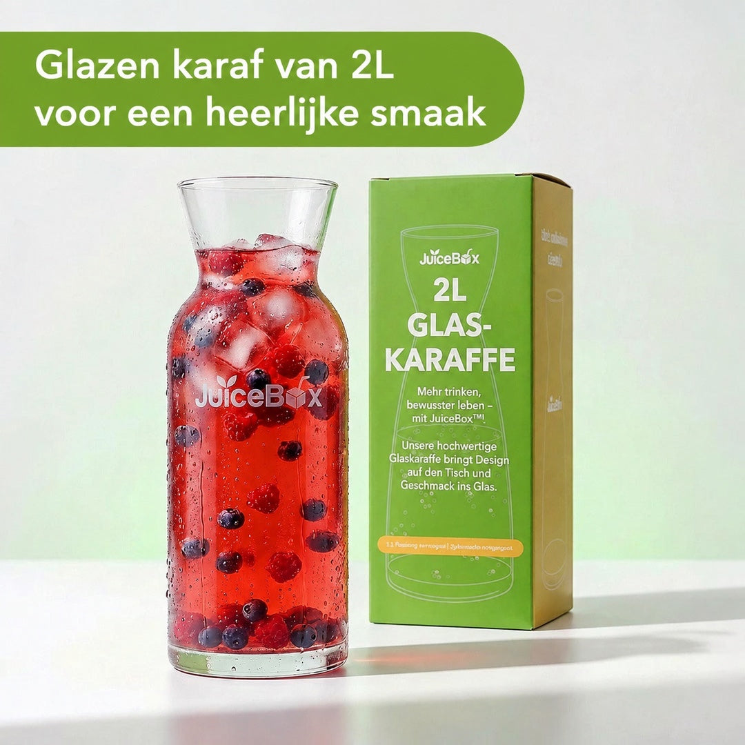 JuiceBox Glazen Karaf - 2 Liter