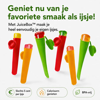 JuiceBox™ Squeezy IJsvormpjes Set 6 Stuks