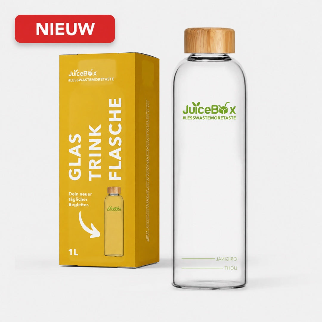 JuiceBox™ Glazen Drinkfles