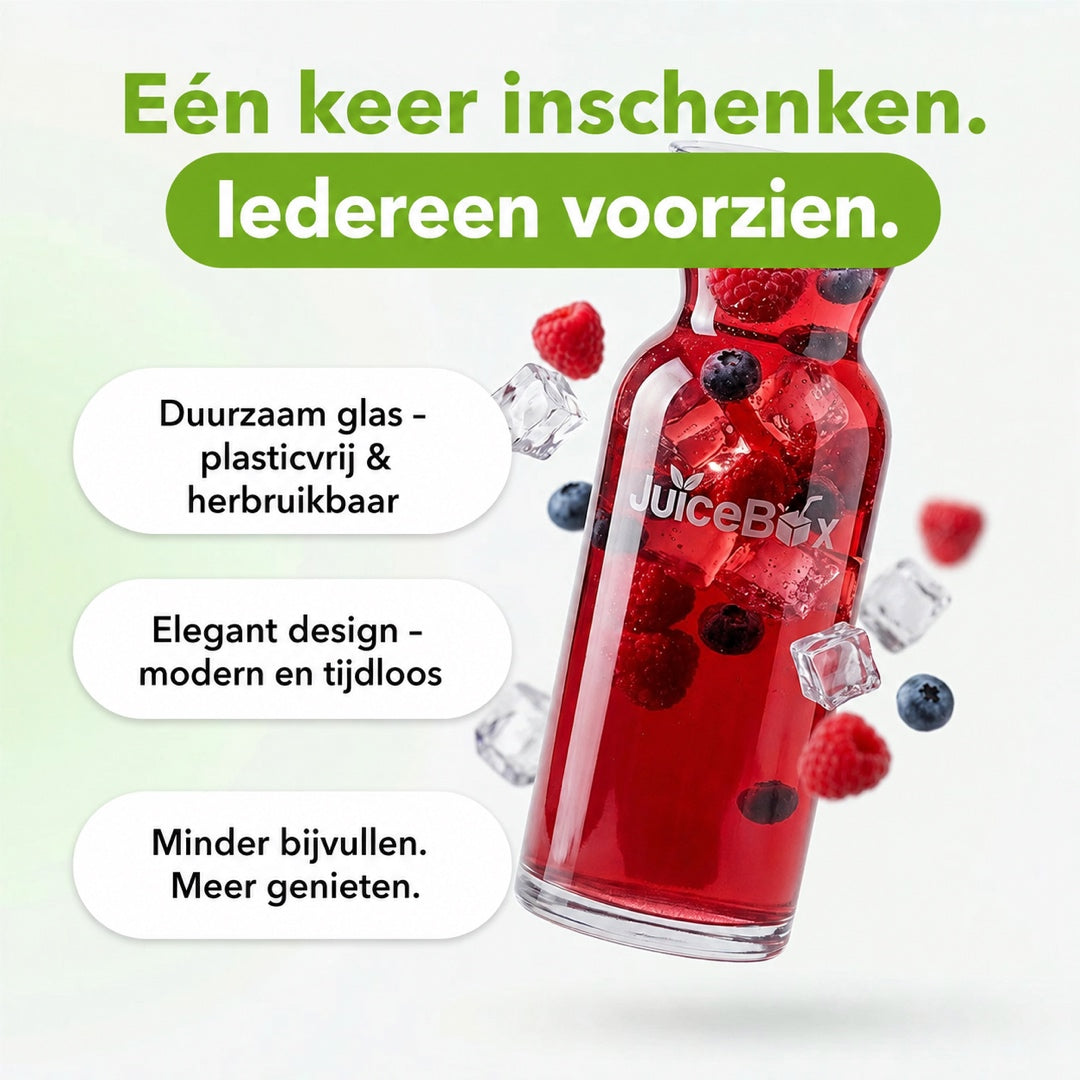 JuiceBox Glazen Karaf - 2 Liter