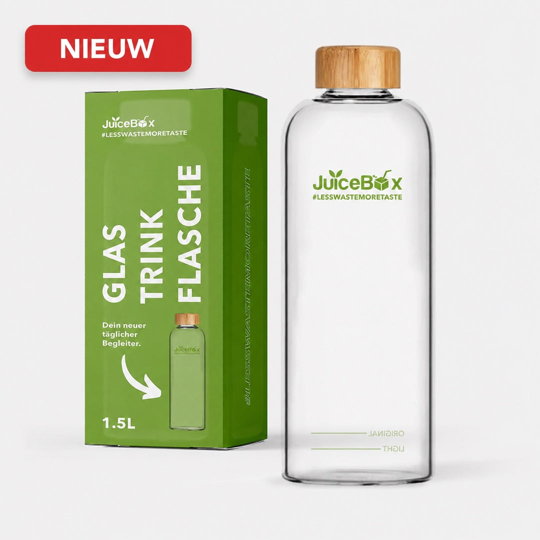 JuiceBox™ Glazen Drinkfles