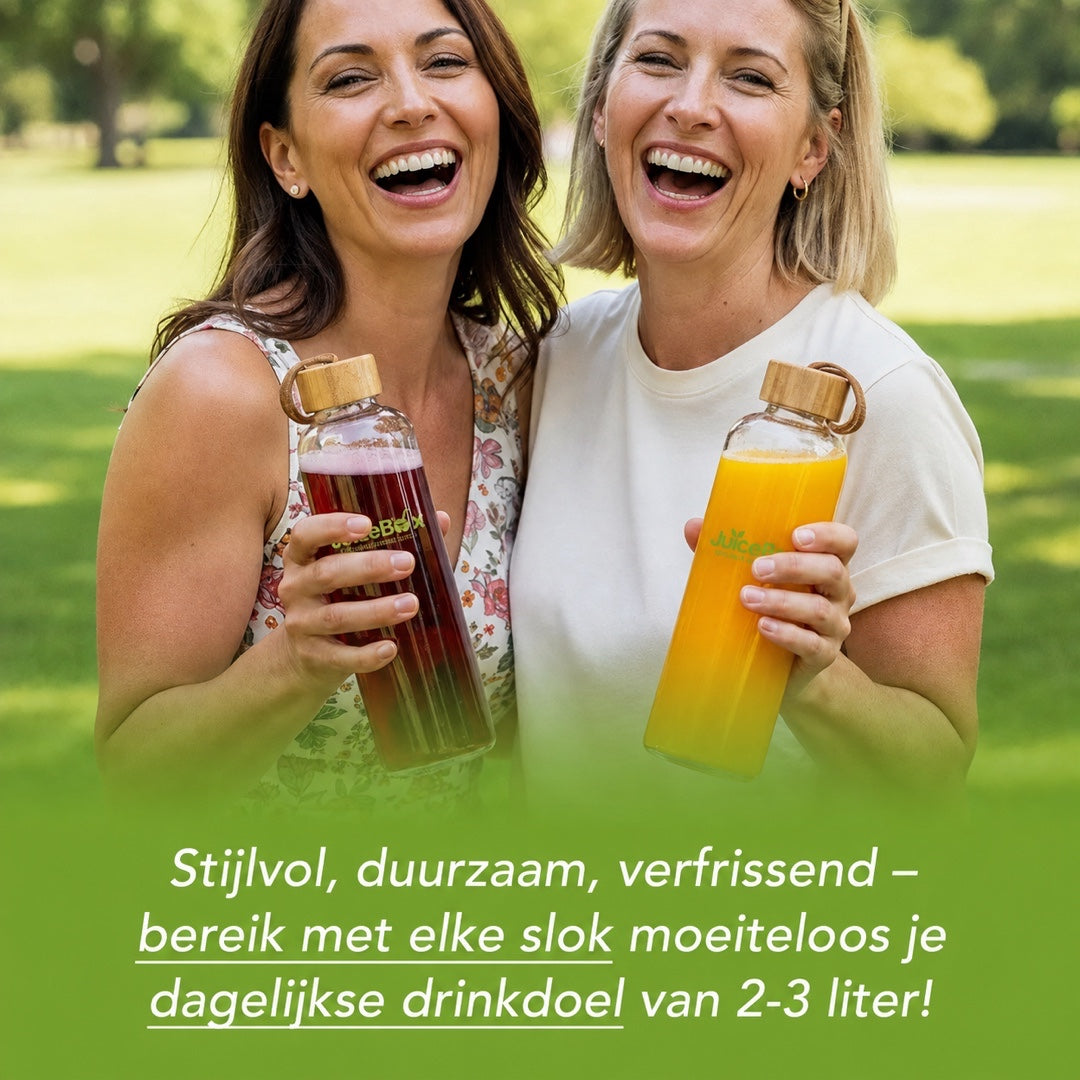 JuiceBox™ Glazen Drinkfles
