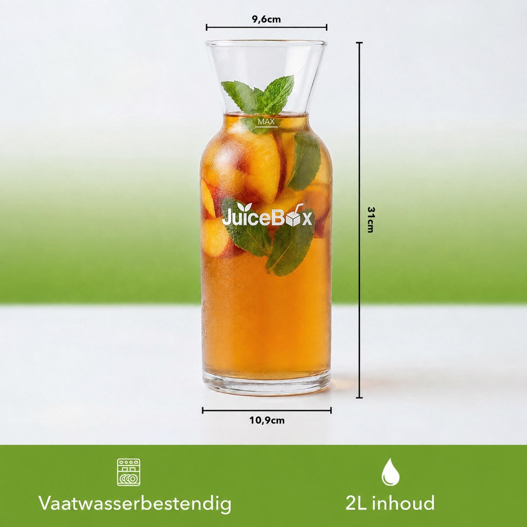 JuiceBox Glazen Karaf - 2 Liter