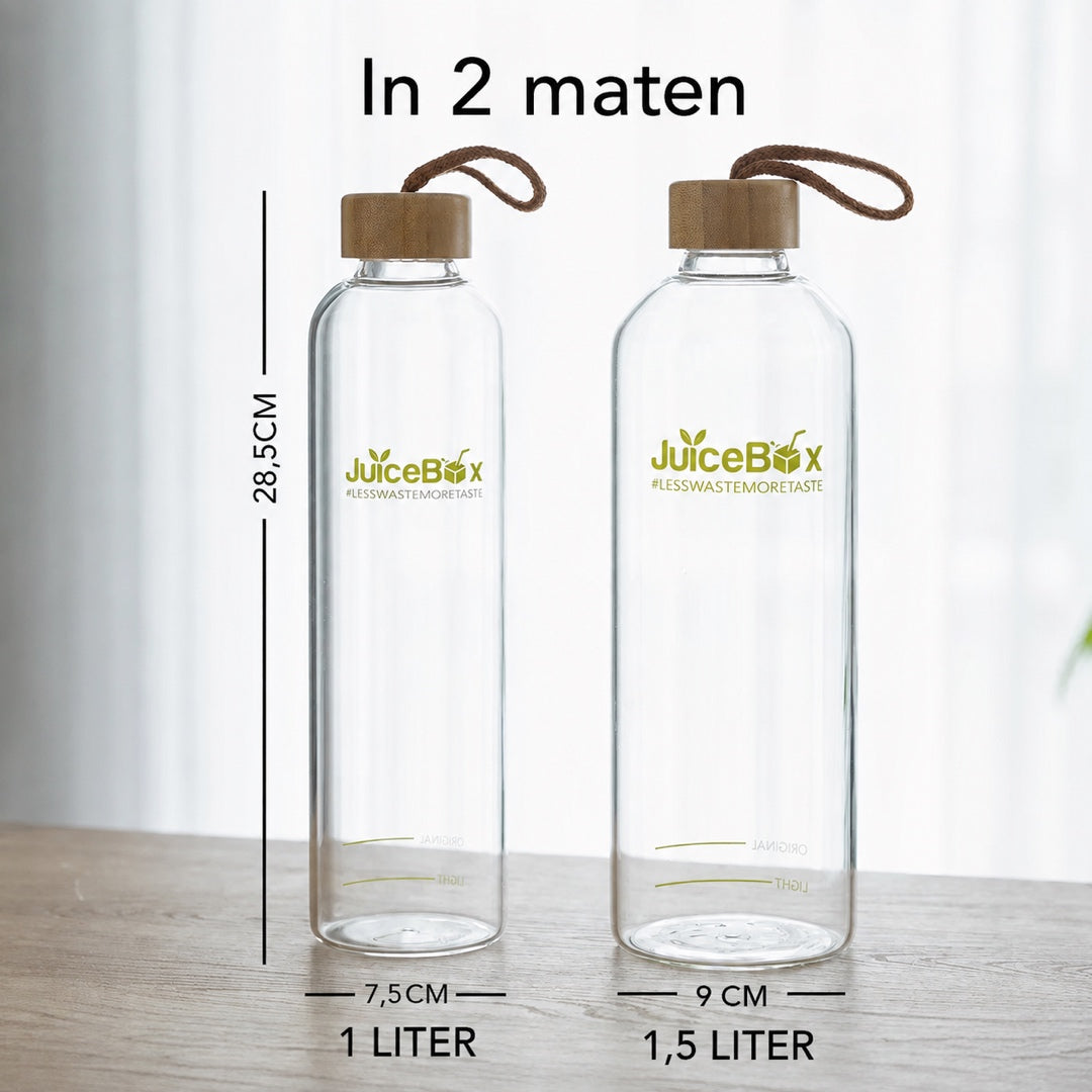 JuiceBox™ Glazen Drinkfles