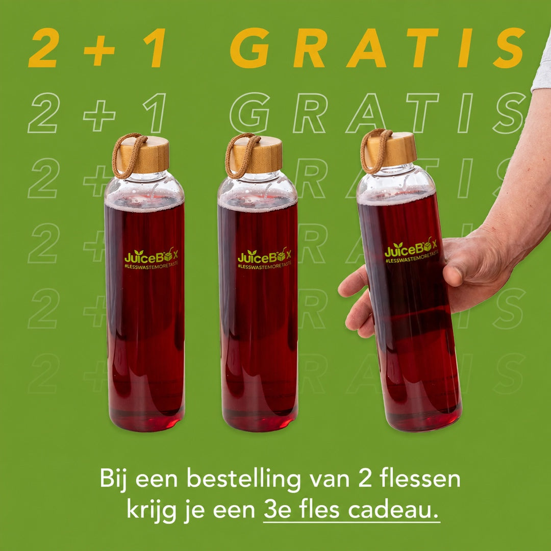 JuiceBox™ Glazen Drinkfles
