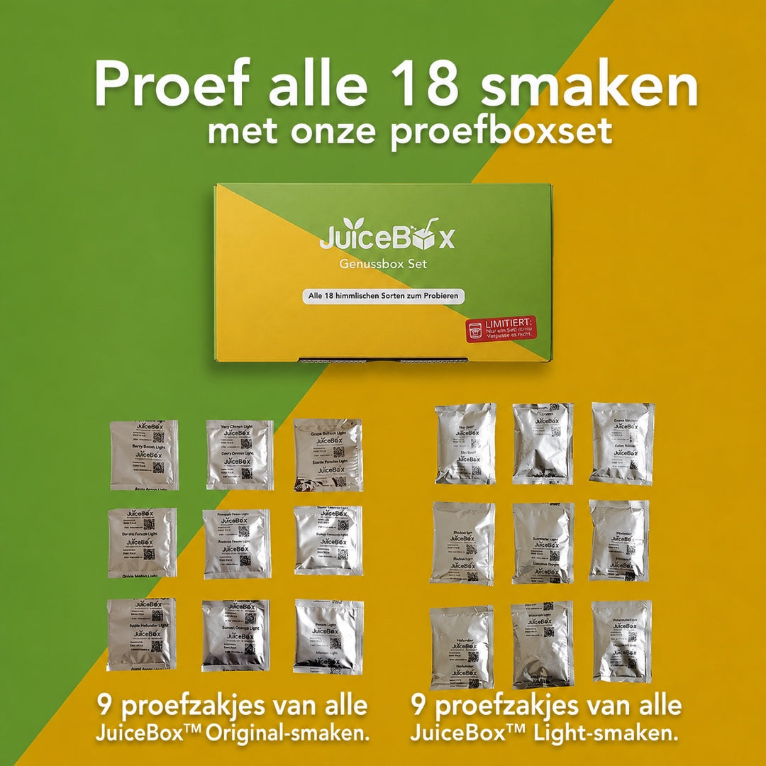 JuiceBox™ Glazen drinkflessen voordeelset