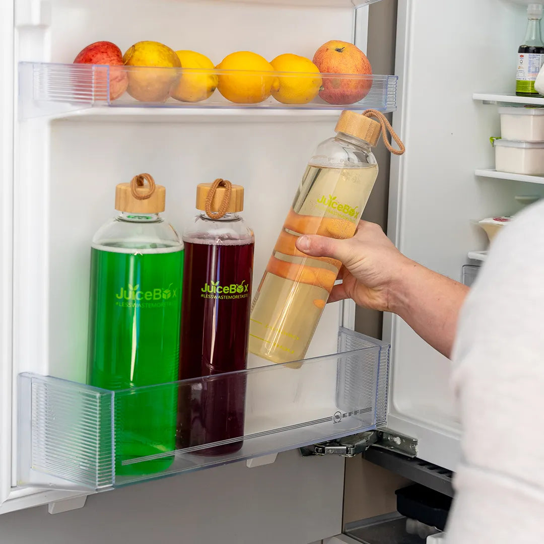 JuiceBox™ Glazen Drinkfles