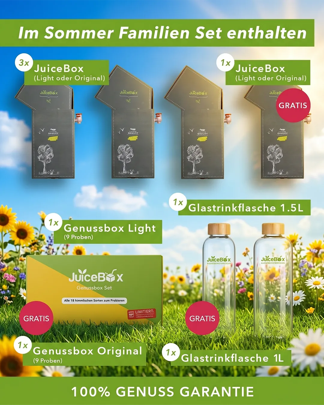 JuiceBox™ Zomer Familienset
