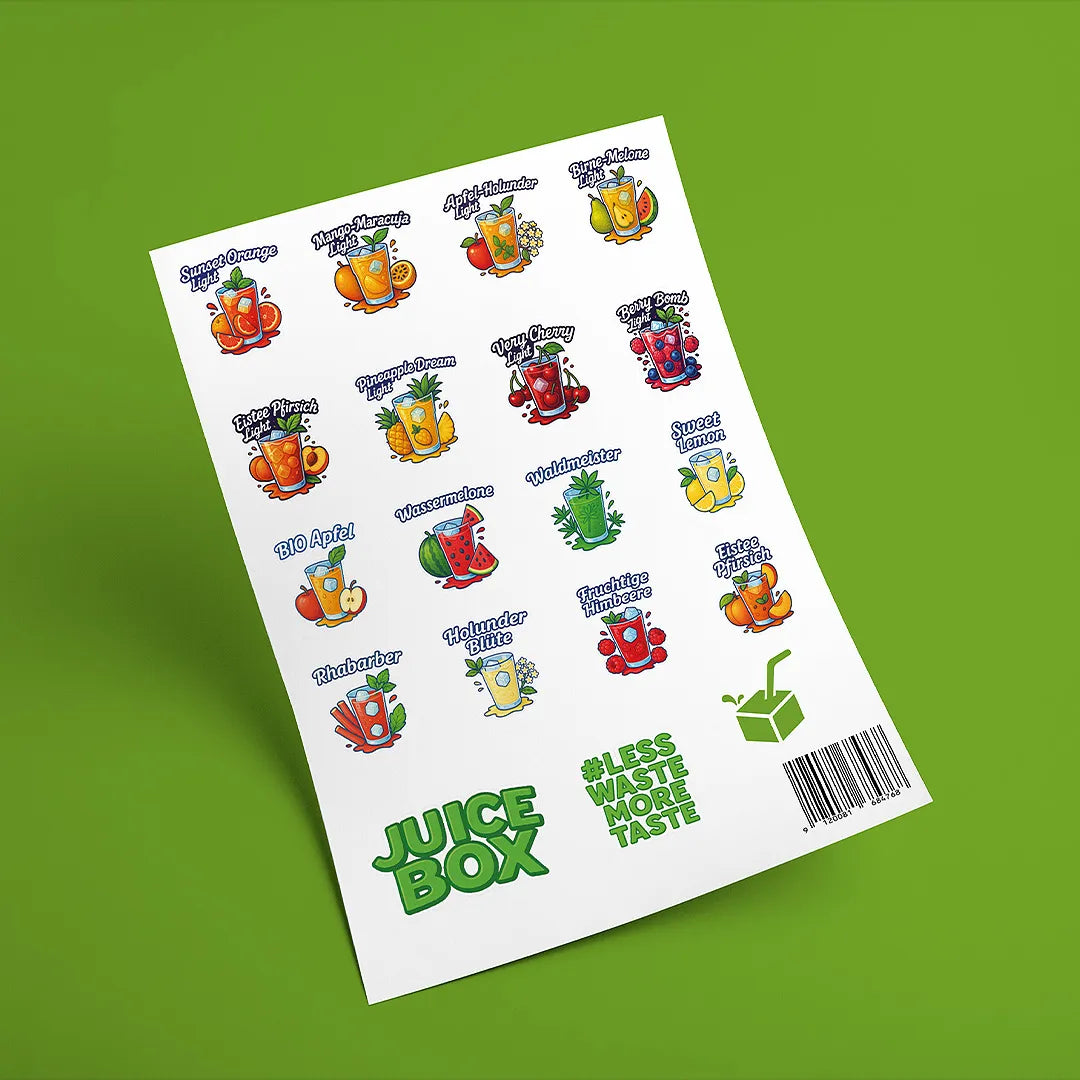 JuiceBox™ Smaken-Sticker